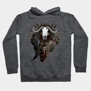 Dreamcatcher with Bull Skull Hoodie